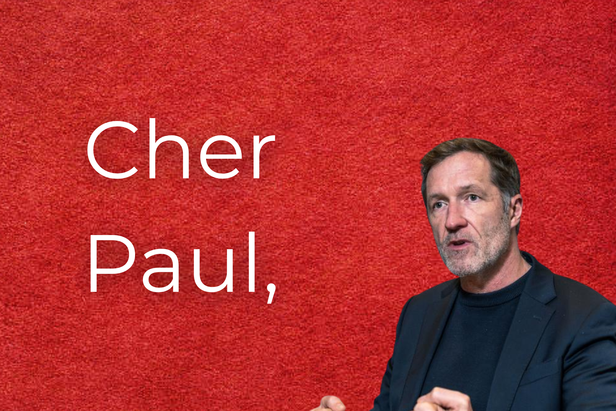 Cher Paul : au sujet du Cordon Sanitaire et pourquoi il faut absolument le protéger