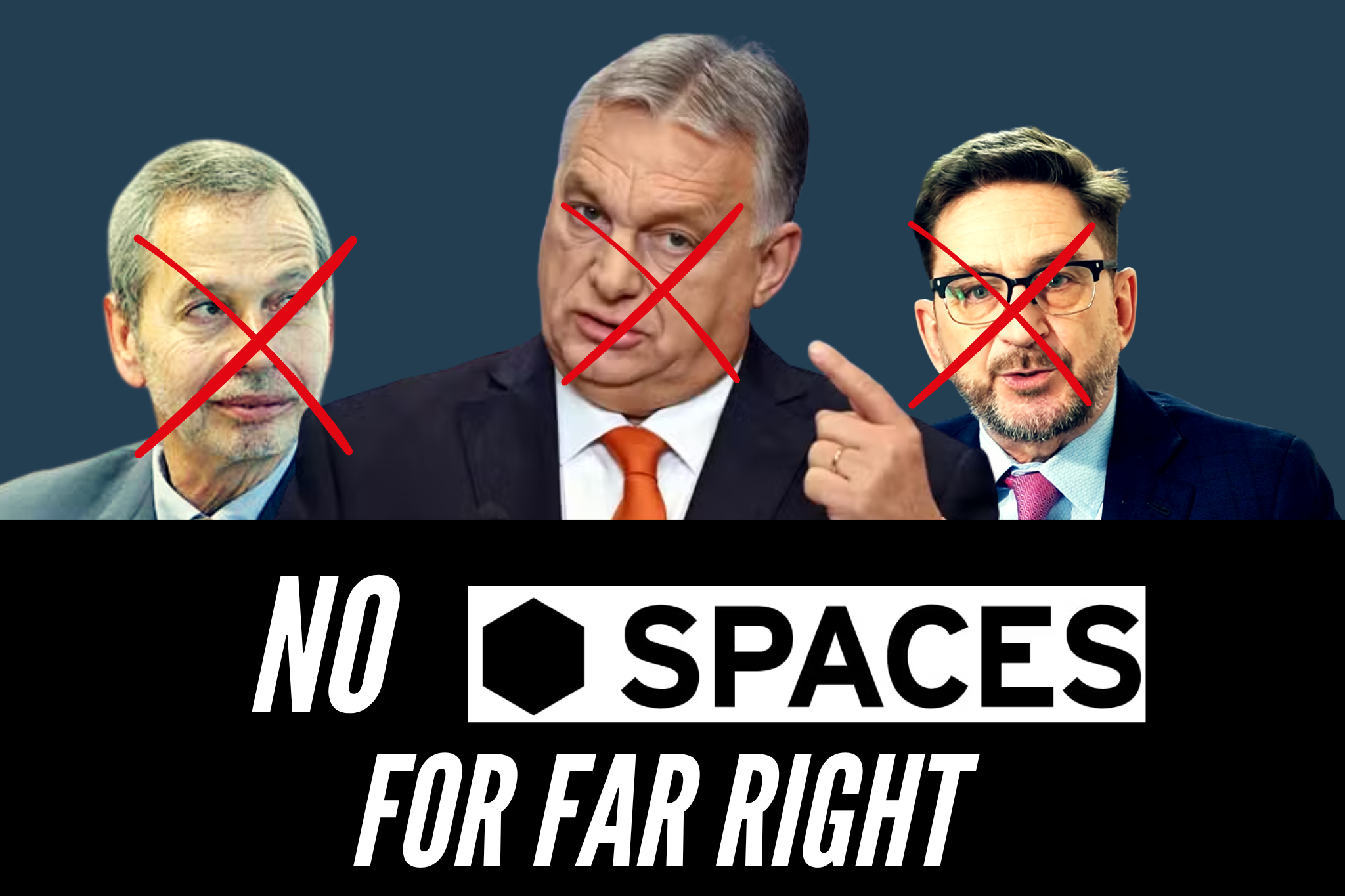 NO SPACES FOR FAR RIGHT: une campagne décentralisée contre le lobby de Viktor Orbán à Bruxelles